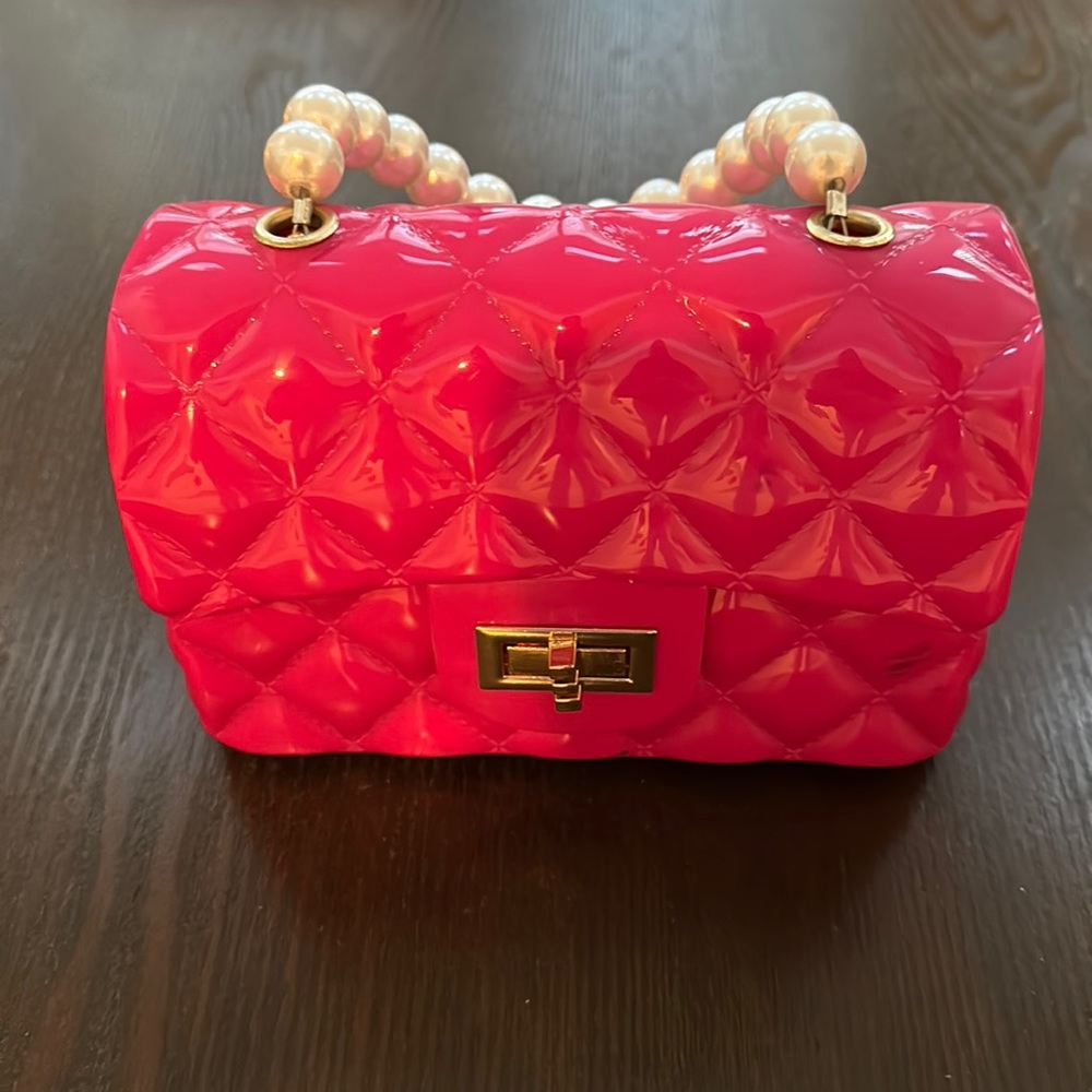 Hot pink gorgeous ladies hand bag